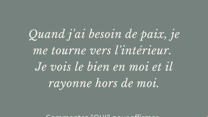 Blog-Mieux-etre.com - Pleine Conscience - Affirmation Blog-Mieux-etre.com - Pleine Conscience - Affirmation